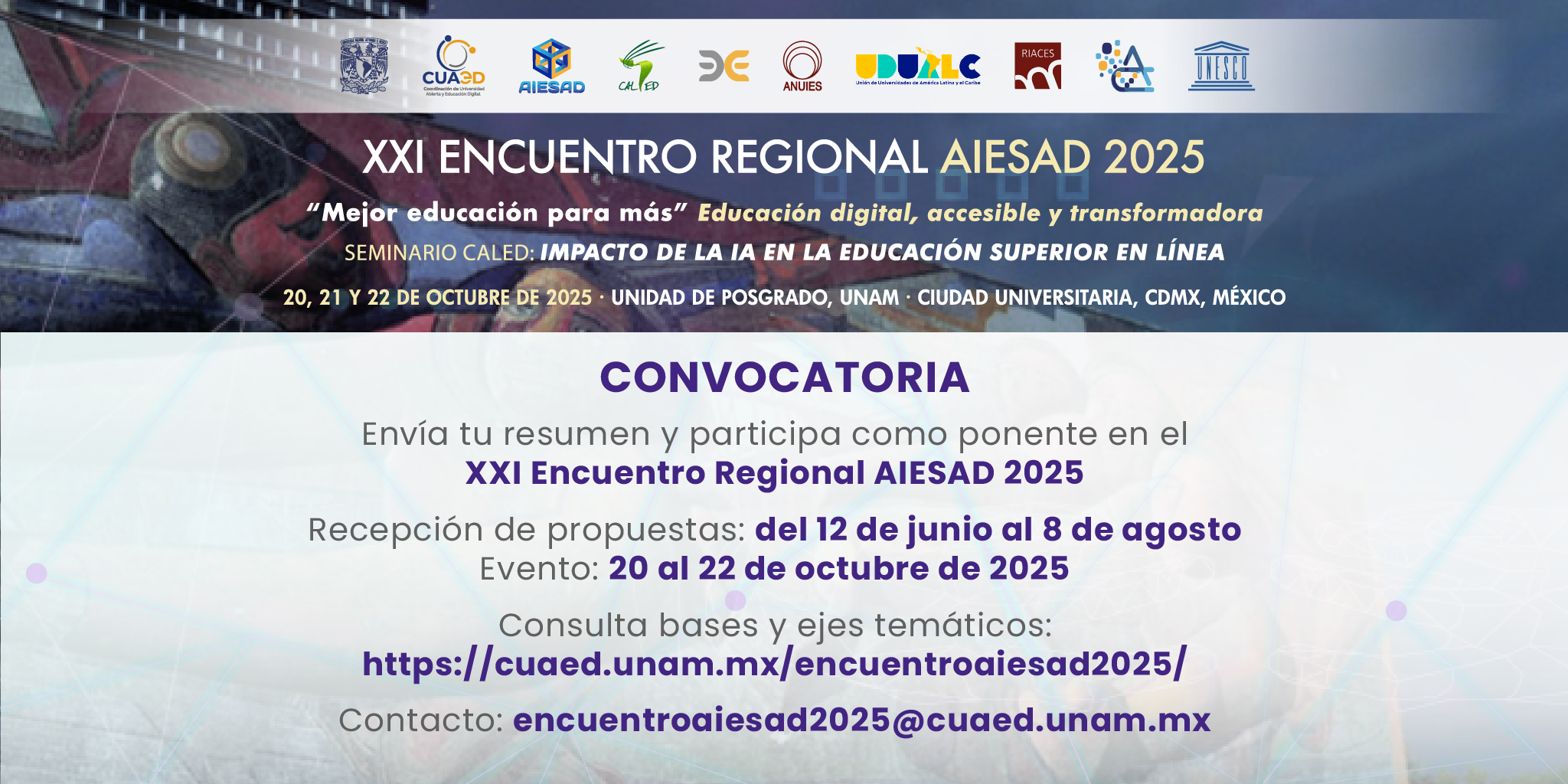 XXI Encuentro Regional AIESAD 2025